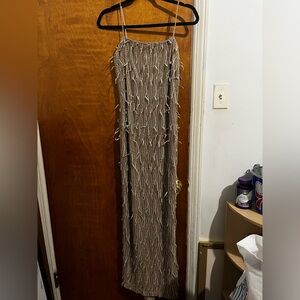 Vintage Y2K beaded formal maxi dress